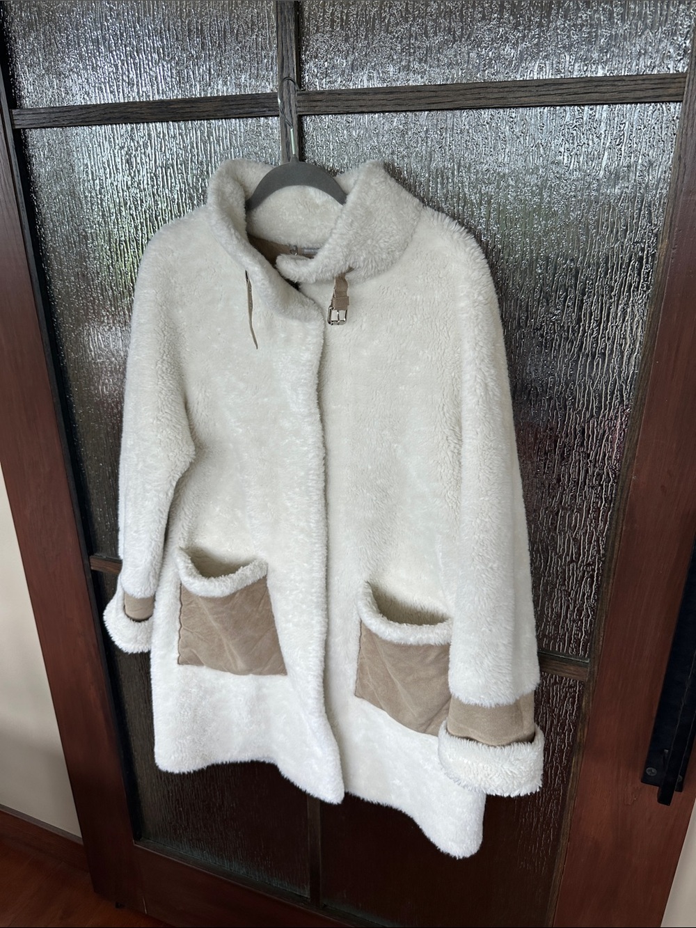 Soia & Kyo Anthropologie Fiala Sherpa Coat size Large - Picture 11 of 15